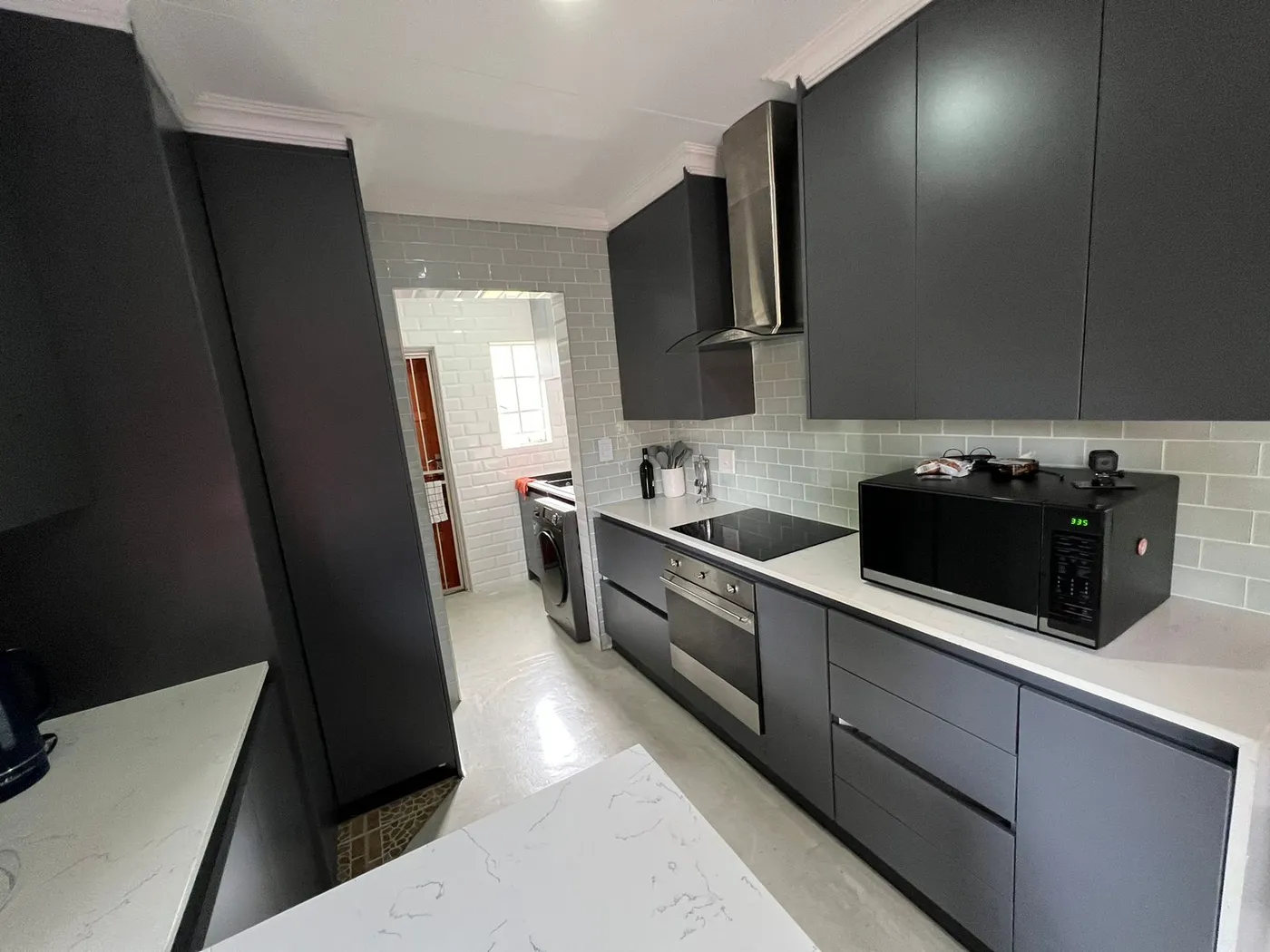 A finished Ntane kitchen