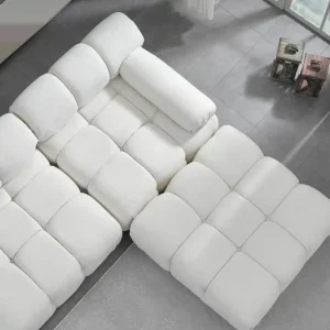 White Hazz Modular Corner Sofa