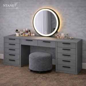 New Angela Dressing Table Dunblane grey peen