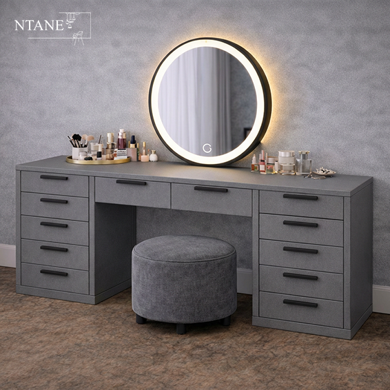 New Angela Dressing Table Dunblane grey peen