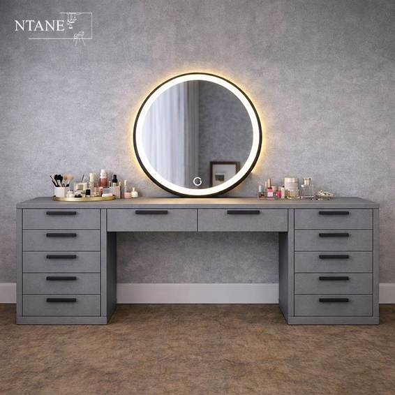 New Angela Dressing Table Dunblane grey peen - Image 2